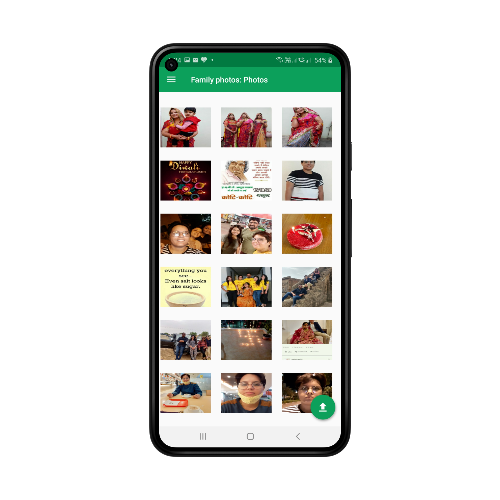 A Screenshot of Familybook App: Family Photos